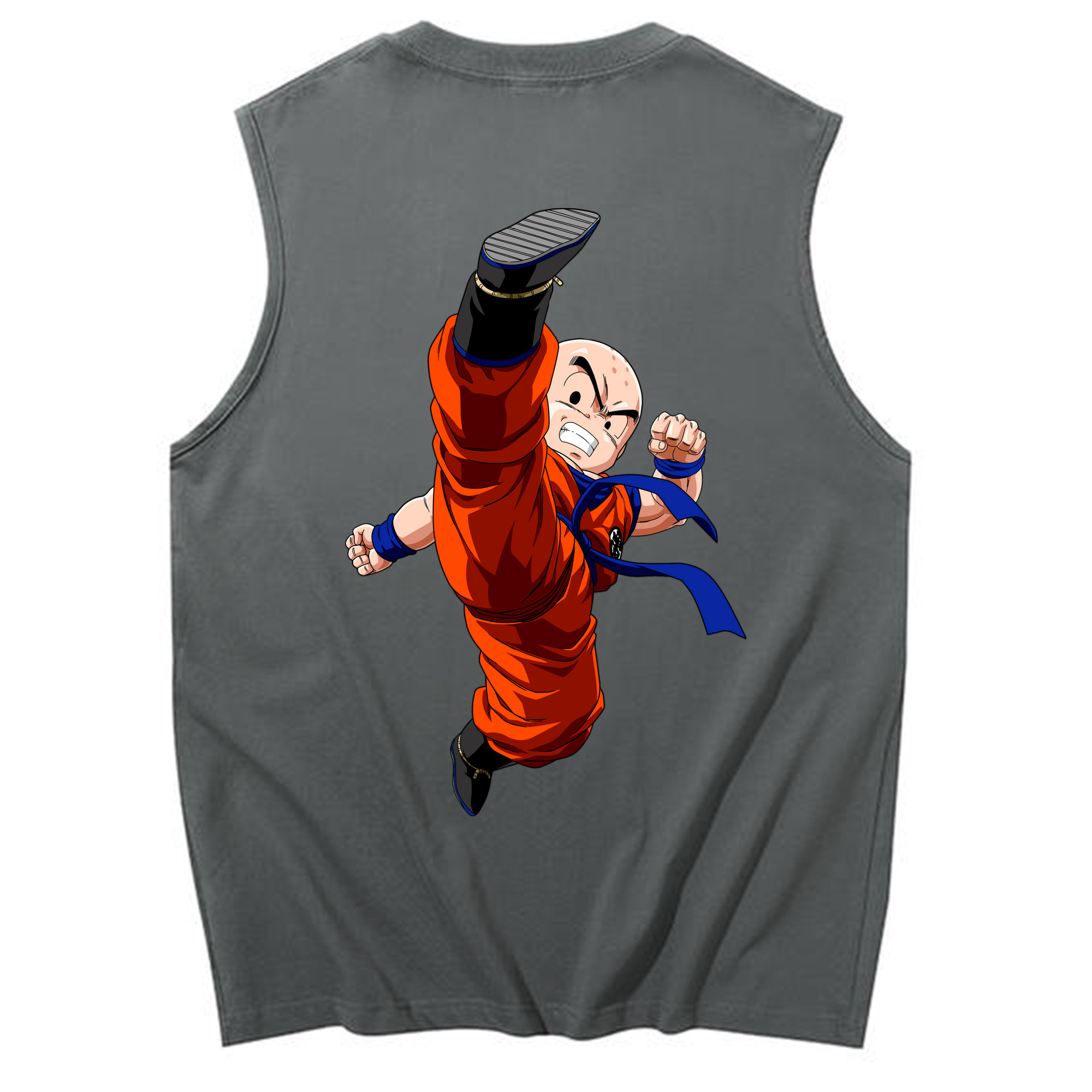 （画像用） ドラゴンボール クリリン DRAGON BALL krillin コットン100％タンクトップ（背面プリント）